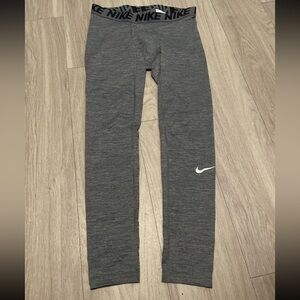 Nike Kids Charcoal Gray Leggings